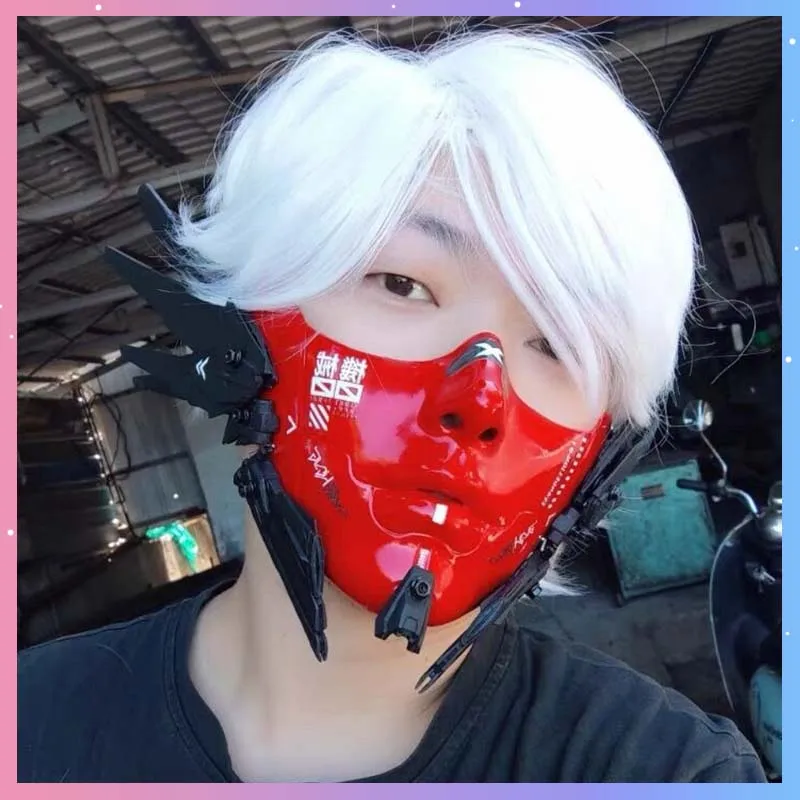 

Маска-полумаска в стиле киберпанк с крыльями, костюм для косплея, маска механического солдата, реквизит для Хэллоуина, карнавала, вечеринки, бара, подарок для взрослых
