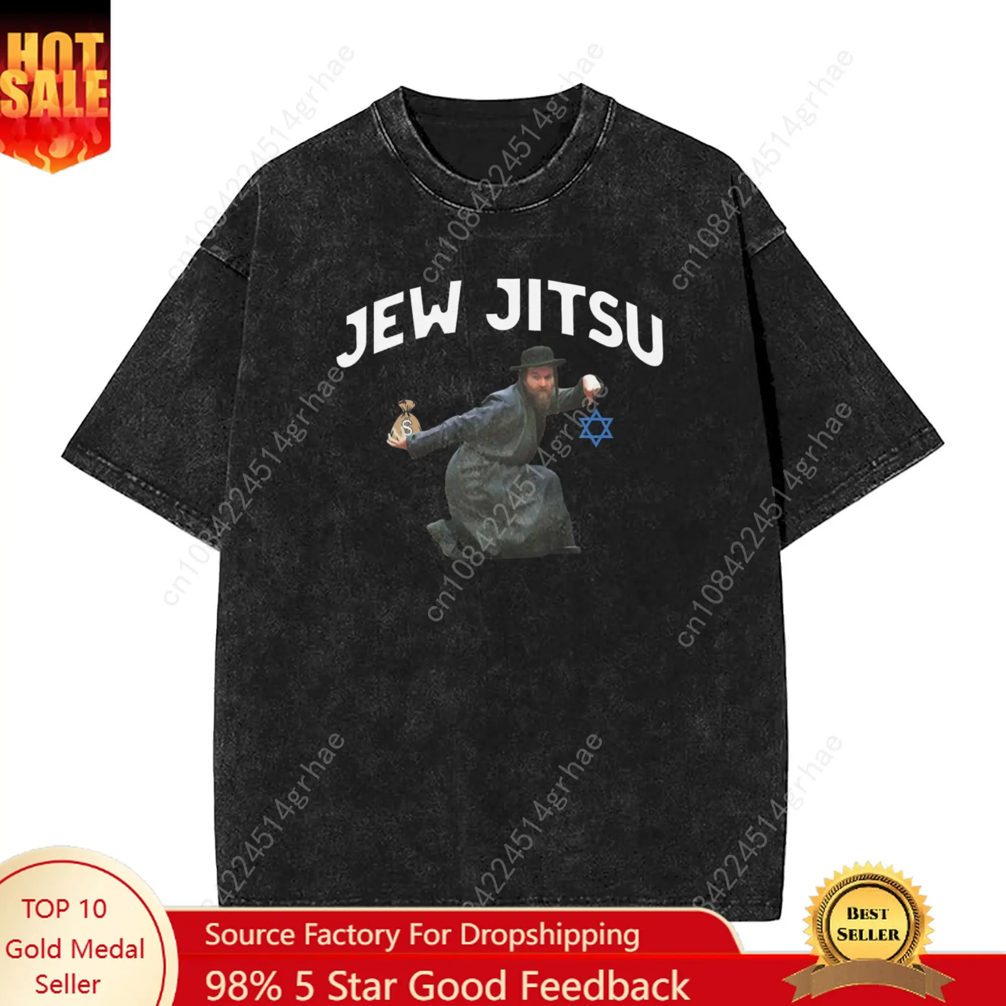

Men's Dance Jujitsu 100% Cotton Men's Summer New Pure Cotton Printed Crew Neck Slim Short-sleeve T-shirt Plus Size