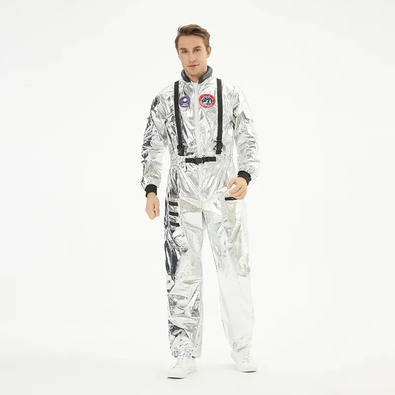 Kombinezon dla dorosłych kosmonauta mężczyzna kobieta lot astronauta body przebranie na karnawał unisex jednolite przebranie na Halloween prezent kosmiczny