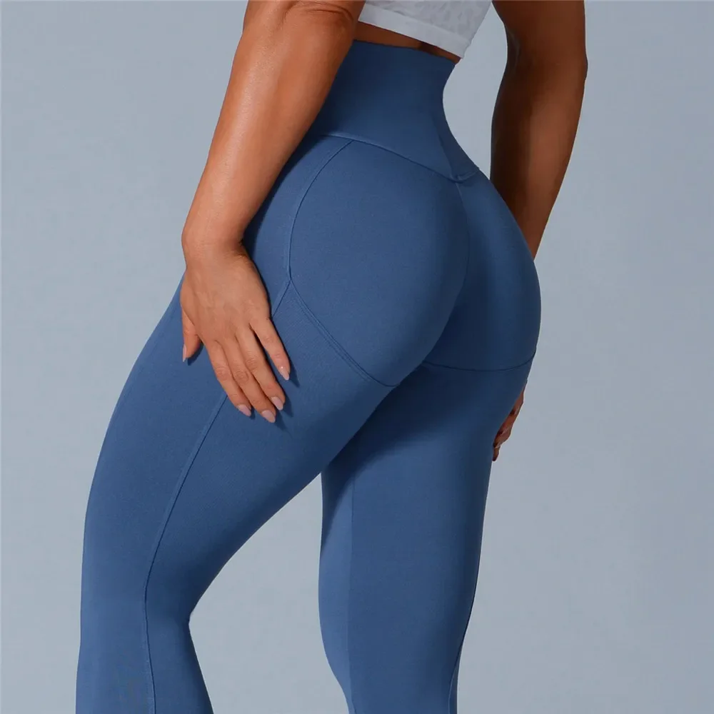 QK Women Envy High Waist Squat Proof Yoga Pants Workout Tummy Control Sports Leggings Tights Push Up Trainer Running Trousers