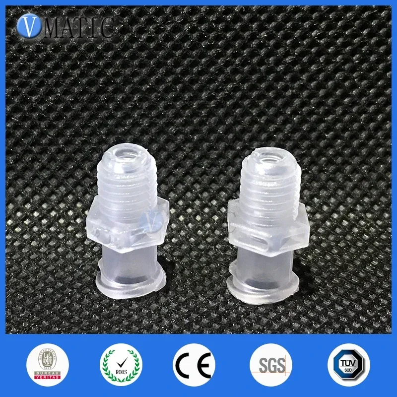 High Quality 100Pcs Female Luer Tapered Syringe Fitting Connector (Polyprop) Luer Lock Tapered Connector 1/4 Inch Screw