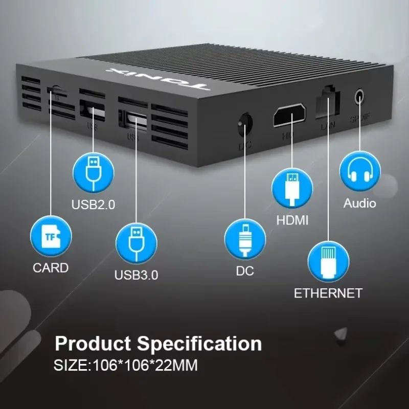 Tanix X4 Amlogic S905X4 Smart TV Box Android 11.0 4GB 32/64GB Smart Media Player AV1 2.4G&5G Dual WiFi Android 11.0 Set Top Box