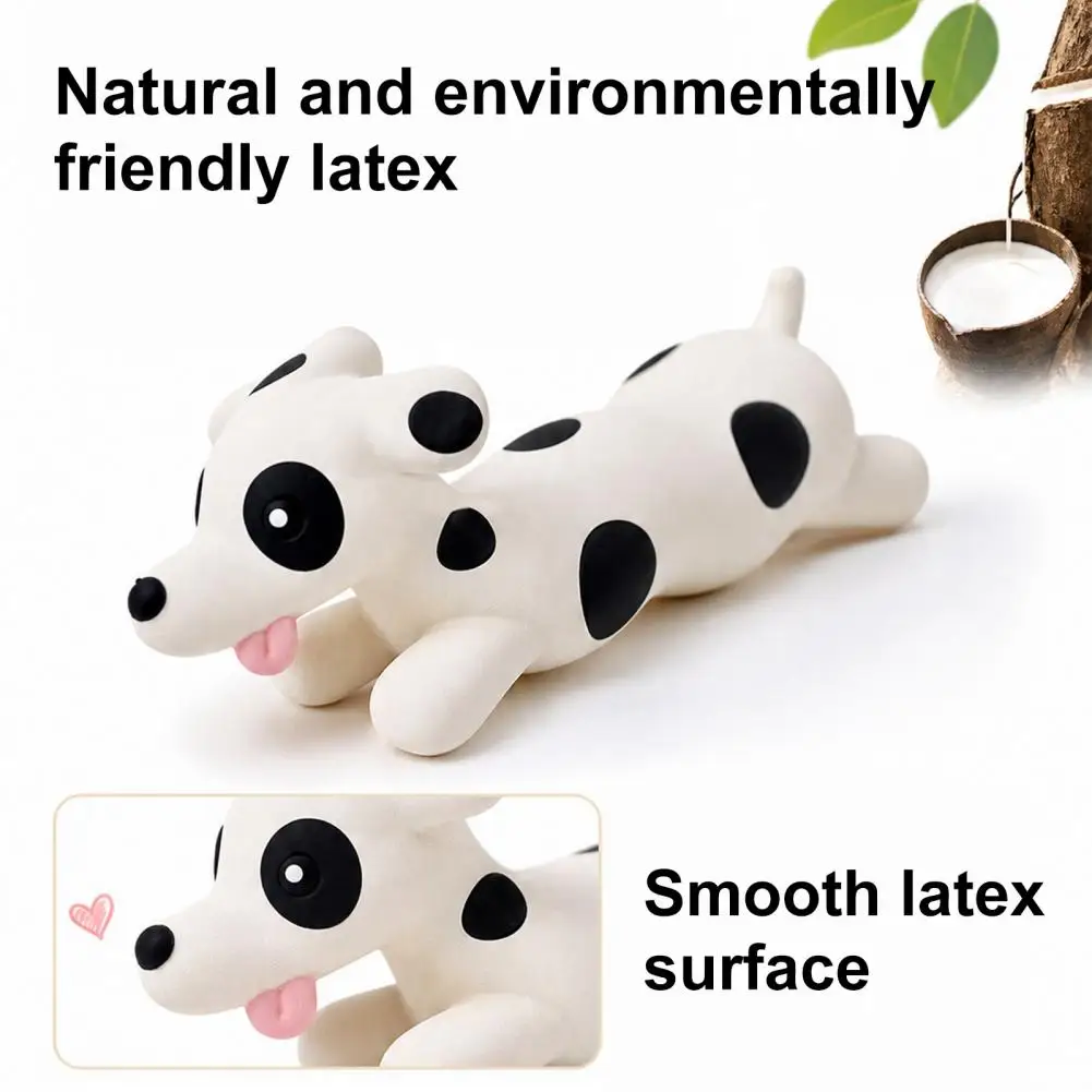 Squeaker Toy for Indoor Play Durable Latex Dog Chew Toy Squeaky Latex Dog Chew Toy Spotted Dachshund for Puppies for Small