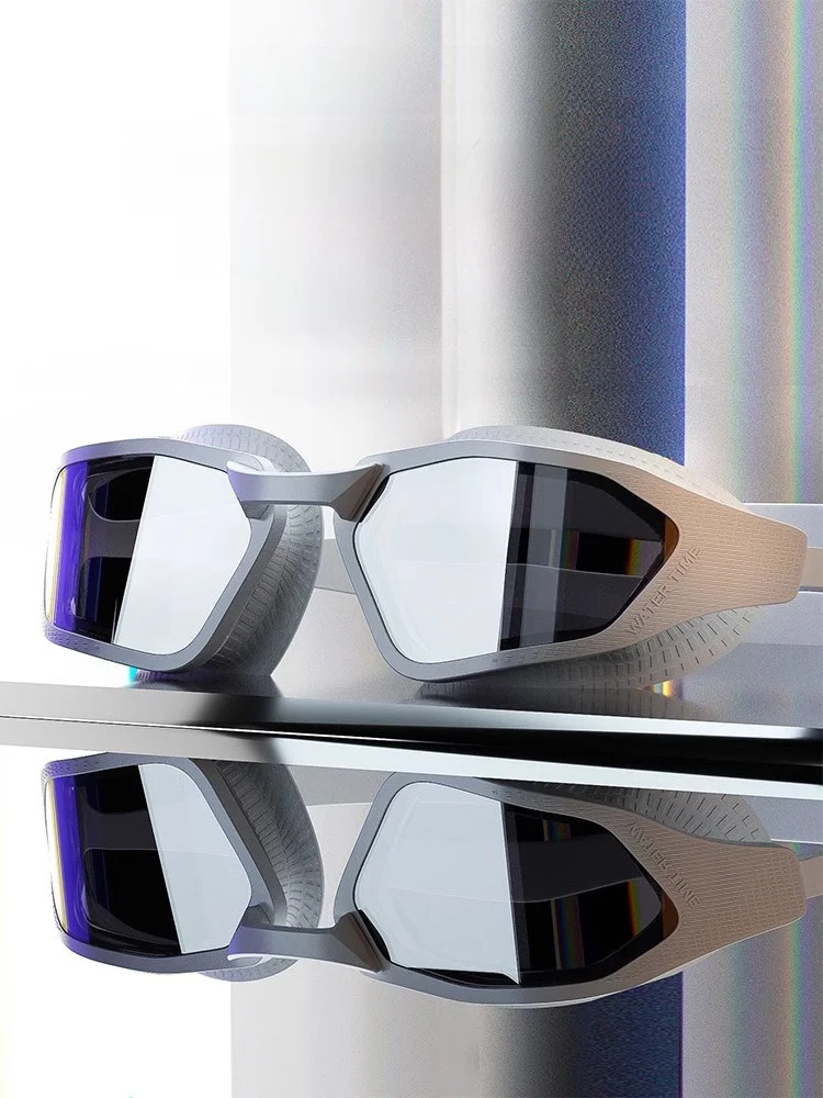 watertime-swimming-goggles-and-cap-set-for-women-high-definition-waterproof-anti-fog-big-frame-coated-swimming-glasses