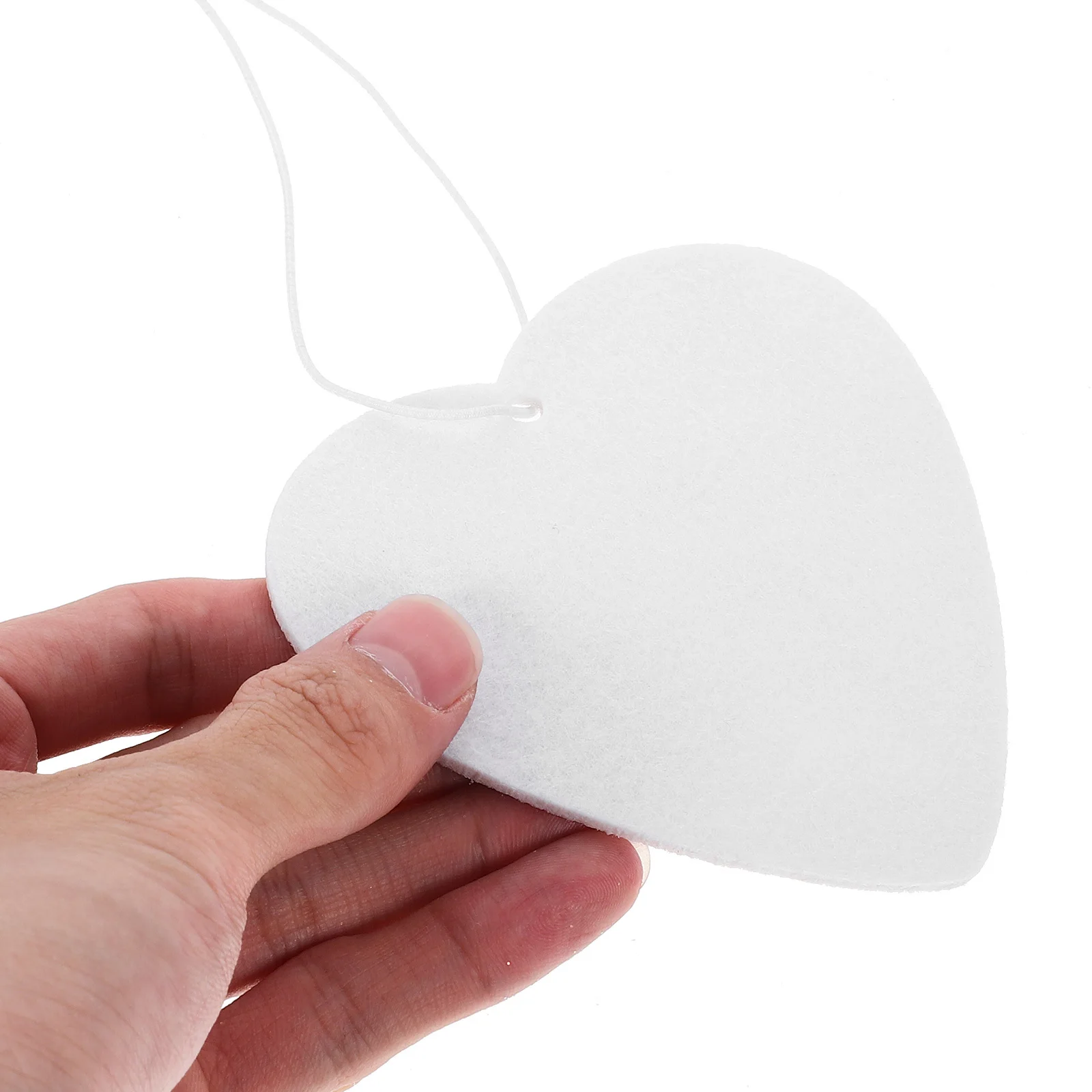 

1 set 1 Set Heart Shape Felt Sublimation Air Freshener Sheets Diy Craft Kit For Car Home Office Blank Air Freshener Sheets For