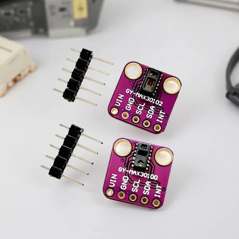 GY-MAX30100 / GY-MAX30102 Heart Rate, Pulse & Blood Oxygen (SpO₂) Sensor Module PPG-Based for Pulse Oximetry Health Monitoring