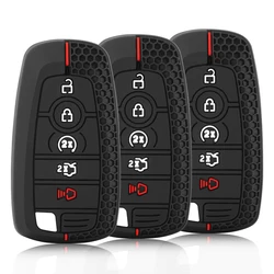 5 Buttons Silicone Car Key Case Cover Shell For Ford Explorer Mustang Fusion Escape F150 F250 F350 F450 F550 Raptor