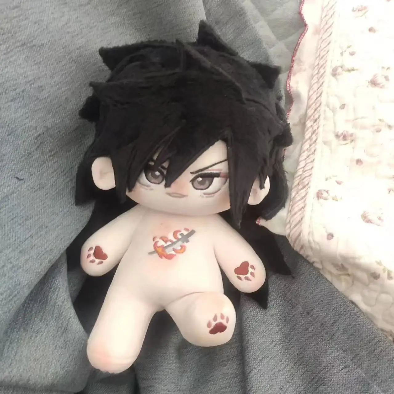 Figurine d'anime Uchiha Madara en peluche de 20cm, beau garçon, déguisement de Cosplay, poupée en coton, jouets corporels pour enfants, cadeaux d'anniversaire