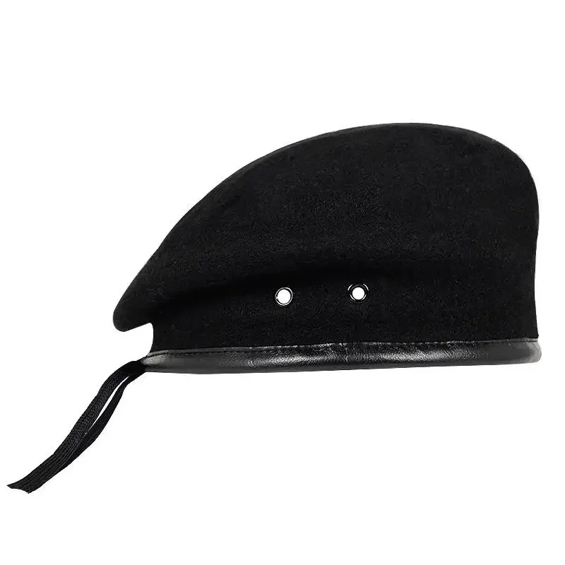 Solid Berets Stylish SimpleWool Mens Woolen Outdoor Breathable Soldier Training Caps Shopping Headwear