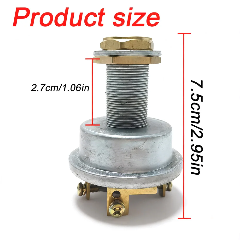 1pc Ignition Switch Replacement With Keys Heavy Equipment Power Ignition Current Switch For Marine Equipment Automotive Power