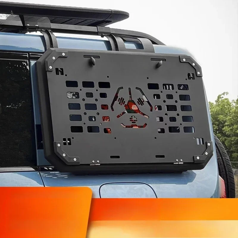 OEMSide window mecha mesh modified rear window protective mesh car window protective mesh foldable table board storage