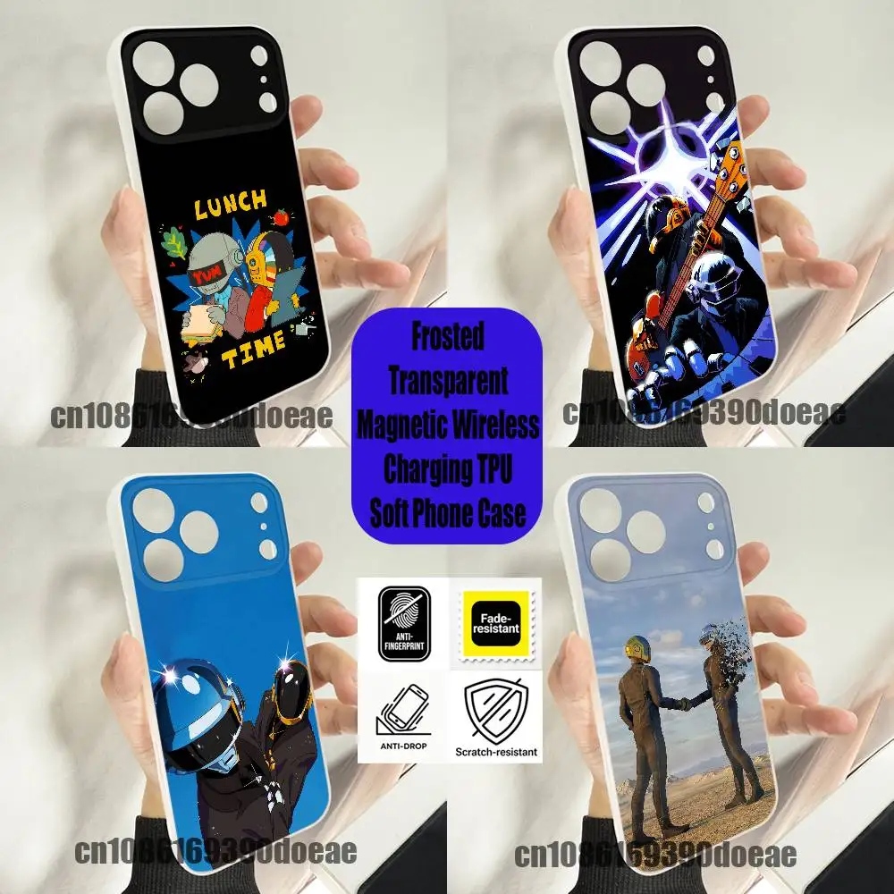 

For Get Lucky D-Daft P-Punk Phone Case iPhone 12,16,11,14,13,17,15,Plus,E,Pro,Max,Air,Mini Wireless Charge Magnetic Clear
