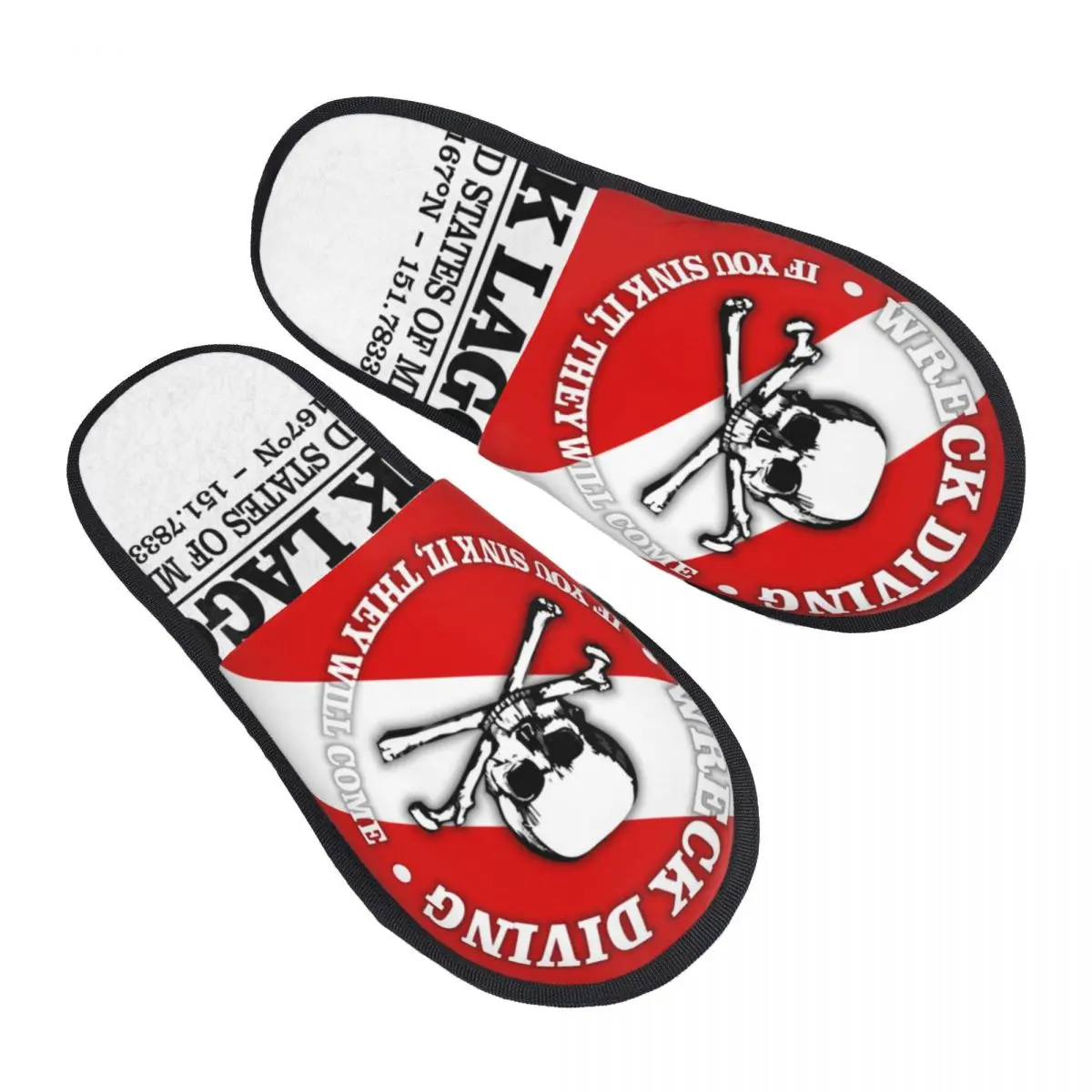 

Custom Print Women Scuba Diving Dive Diver House Slippers Soft Warm Memory Foam Fluffy Slipper Indoor Outdoor Shoes