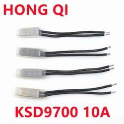 5PCS KSD9700 Metal Temperature Switch Normally Closed Open Thermal Protector 250V 10A 130 135 140 145 150 160 170 180 °C Degree