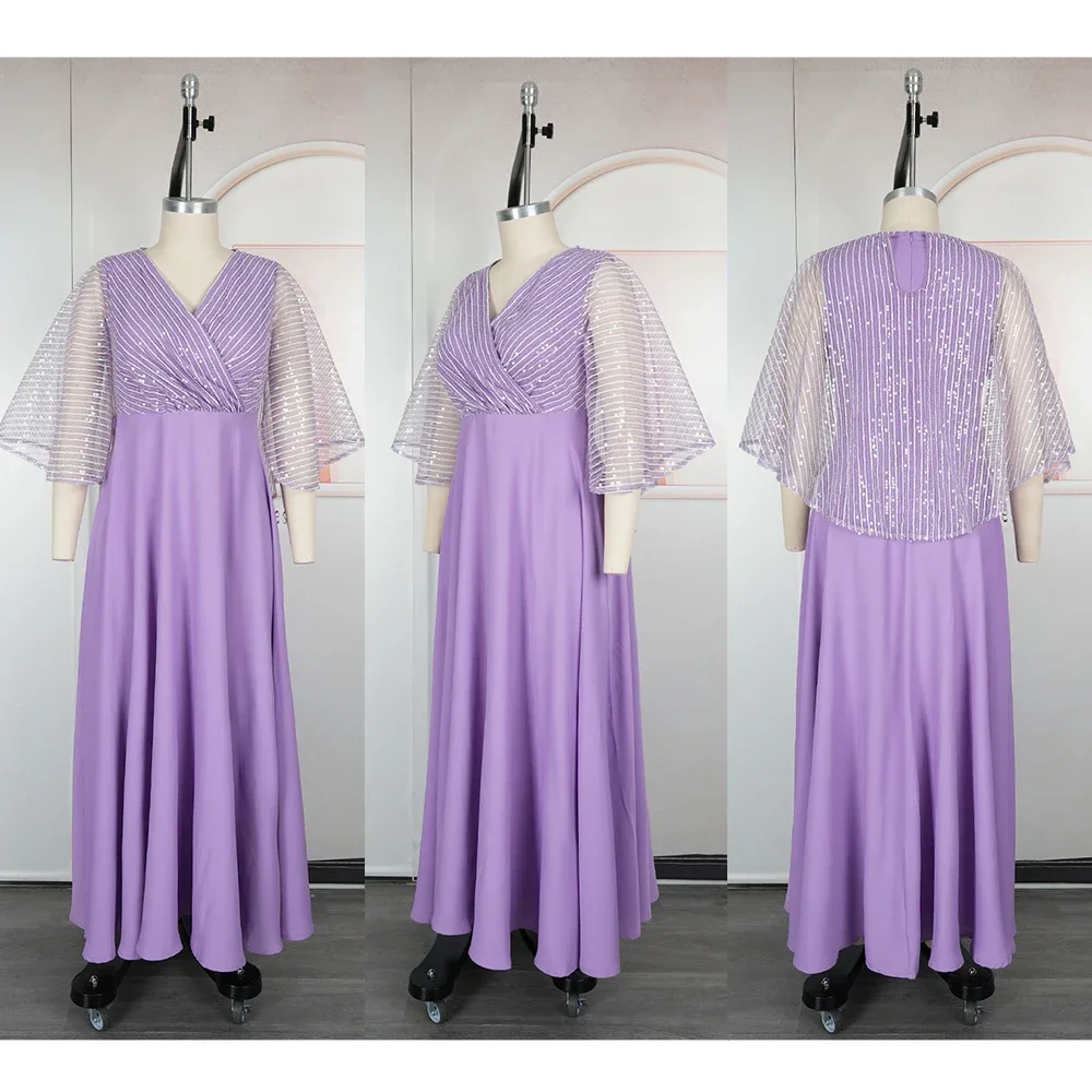 

Африканские вечерние платья больших размеров для женщин, Дашики Анкара, свадебное вечернее платье с блестками, элегантное рождественское мусульманское платье макси 2025