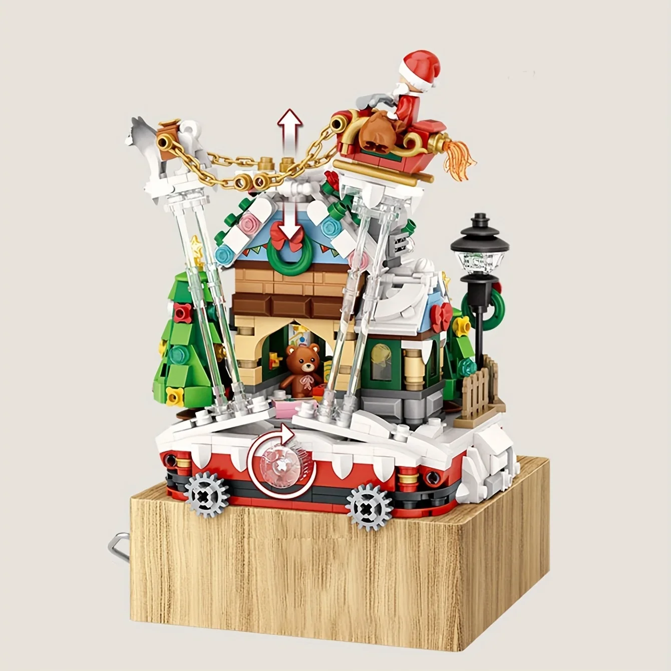 Christmas House Music Box Music Box, Baby Building Block Toys, Education Toys For Children