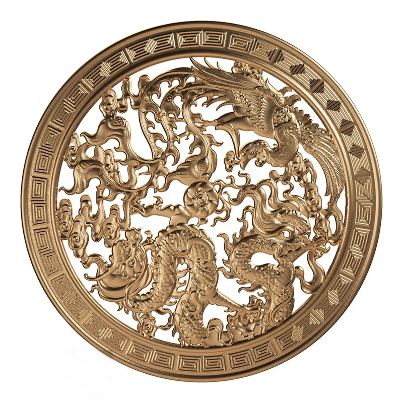 Scultura in rilievo di rame fuso rosso in rame forgiato, ornamento culturale da parete per esterni, scuole, quadrati, piastrelle per soffitto in fibra di vetro