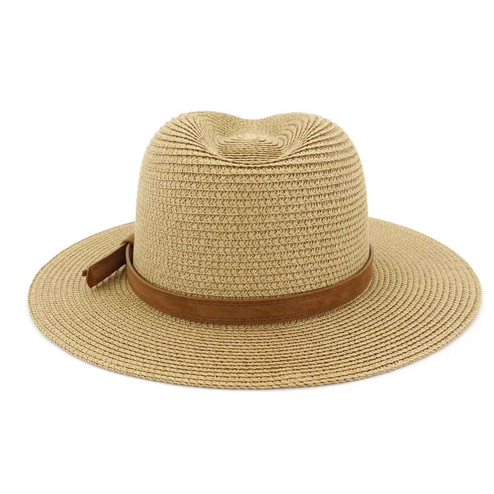 Große Panama-Hüte in den Größen 59–60 cm, Sommer-Sonnenhüte für Damen und Herren, ideal für den Strand, UV-Schutz, Strohhut, Jazz-Hut, Trilby-Hut. – Detail 19