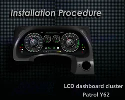 For Nissan Armada Patrol Y62 2016~2022 Linux OS System Auto Accessori 12.3β Car LCD Instrument Dash Panel Board Meter Screen