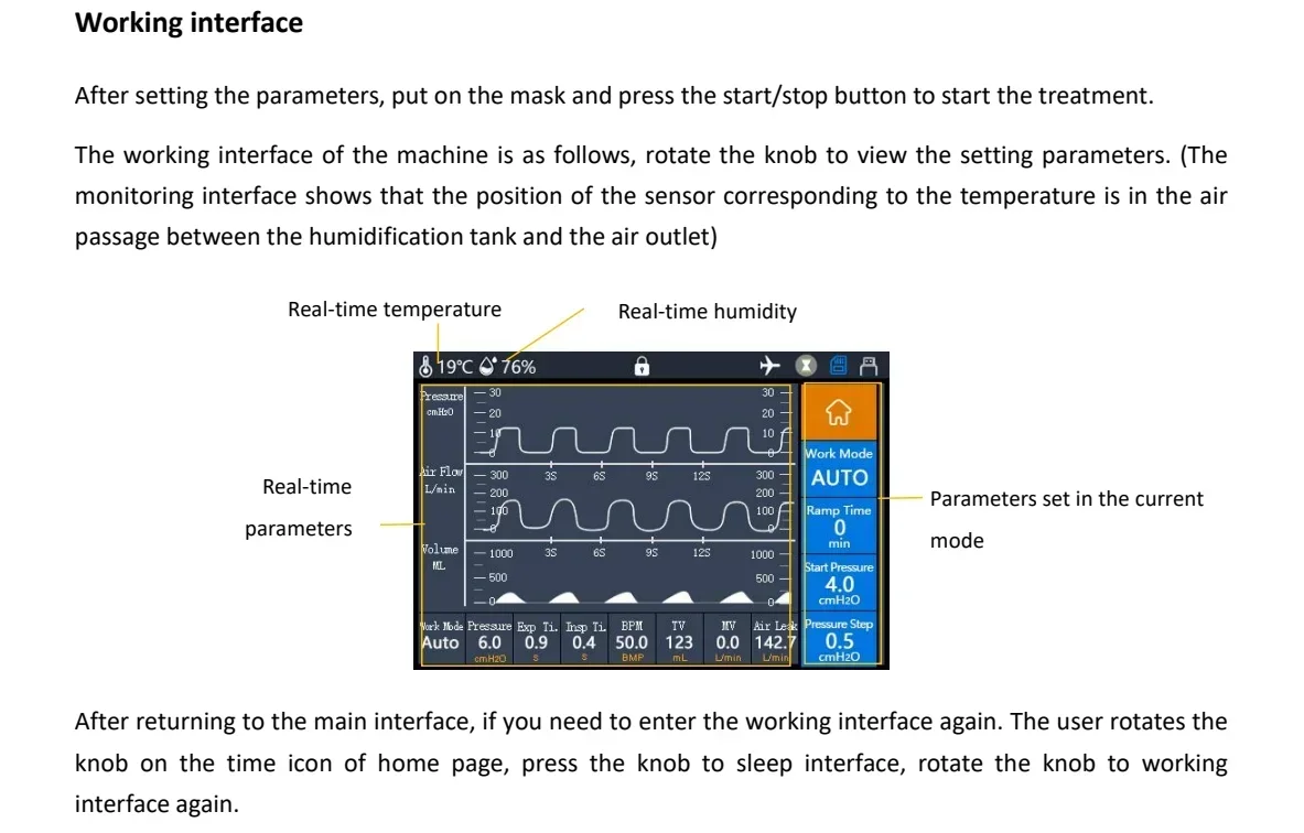 Resoxy 20AH Auto CPAP APAP household Sleep Therapy Machine With Sleeping Mask Heated Hose&Humidifier Portable Travel for Sleep