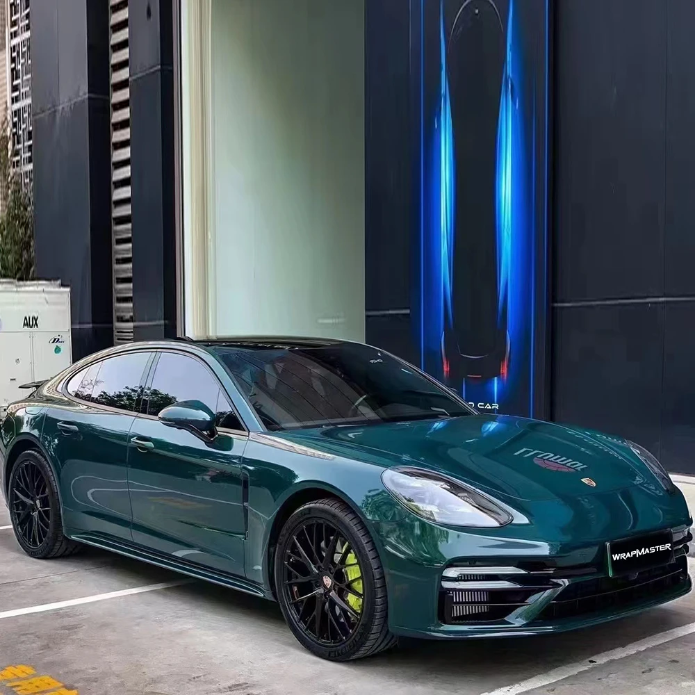 Car Wrap Film Green Scratch Resistant Fade Resistant Automotive Color Change Film