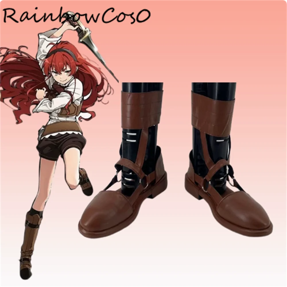 Eris Boreas Greyrat Mushoku Tensei: Jobless Reincarnation Cosplay Shoes Boots Game Anime Halloween Christmas RainbowCos0 W4528