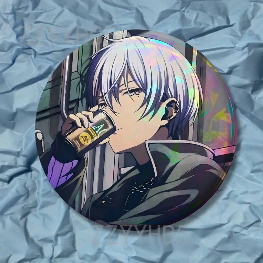P-Project S-Sekai Toya Aoyagi Meme Coin Badges Tinplate Round Brooch Custom Anime Role Enamel Pins Gifts for Fans Friends