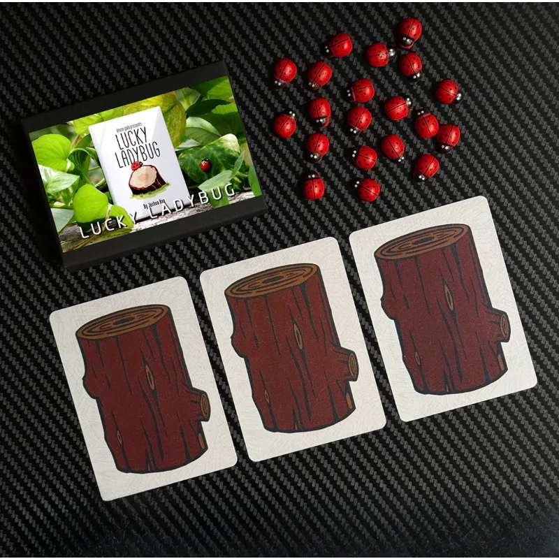 Joshua Ray Lucky Ladybug (Gimmicks and Online Instructions) Close Up Performer Magic Tricks Street Magic Props Illusions Fun