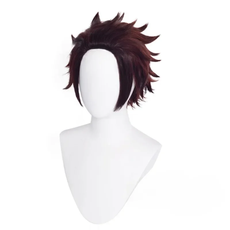 Kamado Tanjirou Costume Anime Cosplay Japanese Kimono Coat Black Top Pants Wig Full Set for Men Theme Party - Image 6