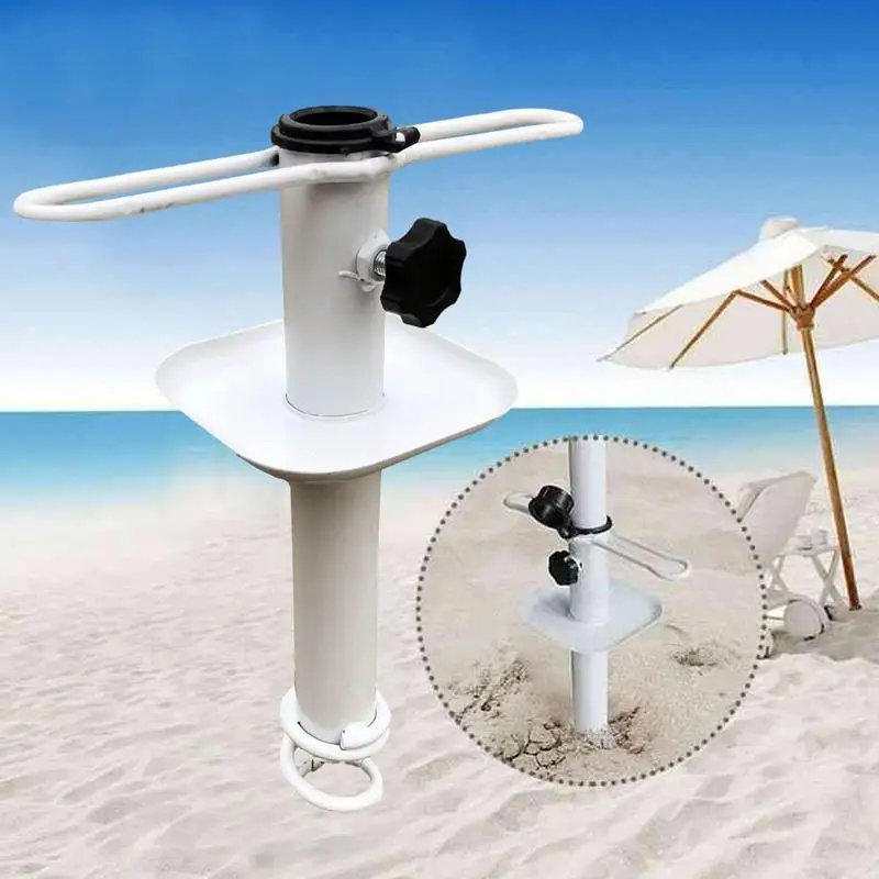 Beach Umbrella Anchor Heavy Duty Metal No Dig Sand Anchor Windproof Umbrella Holder Stand No Dig Beach Sand Ground Anchor For