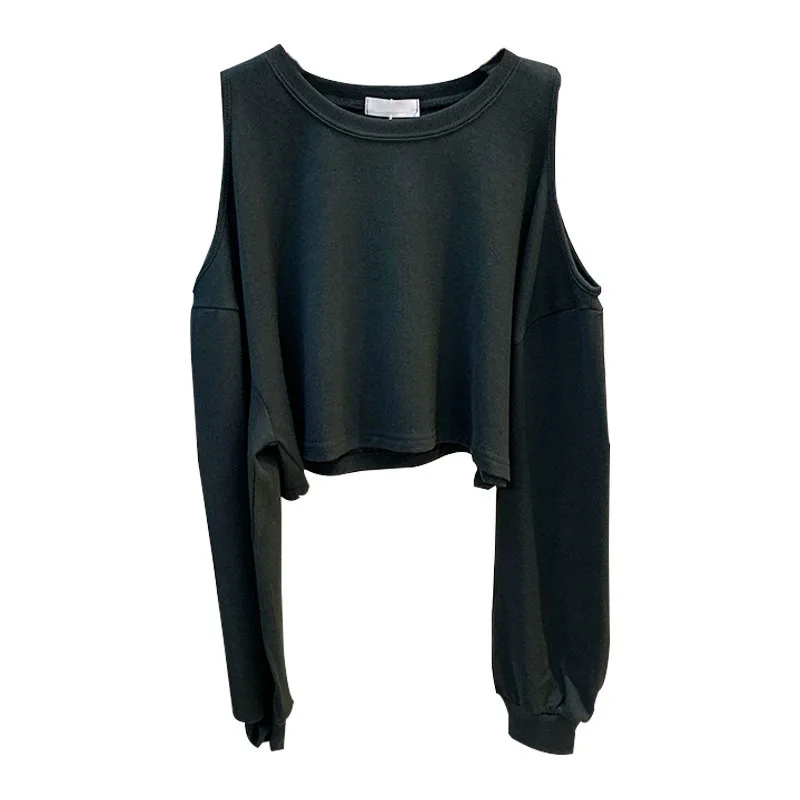 بلوزات امرأة شوجو فتاة الألوان الجمالية الصيف Colorblock ملابس داكنة المتسكعون شعبية المناسب س الرقبة التطريز Y2K