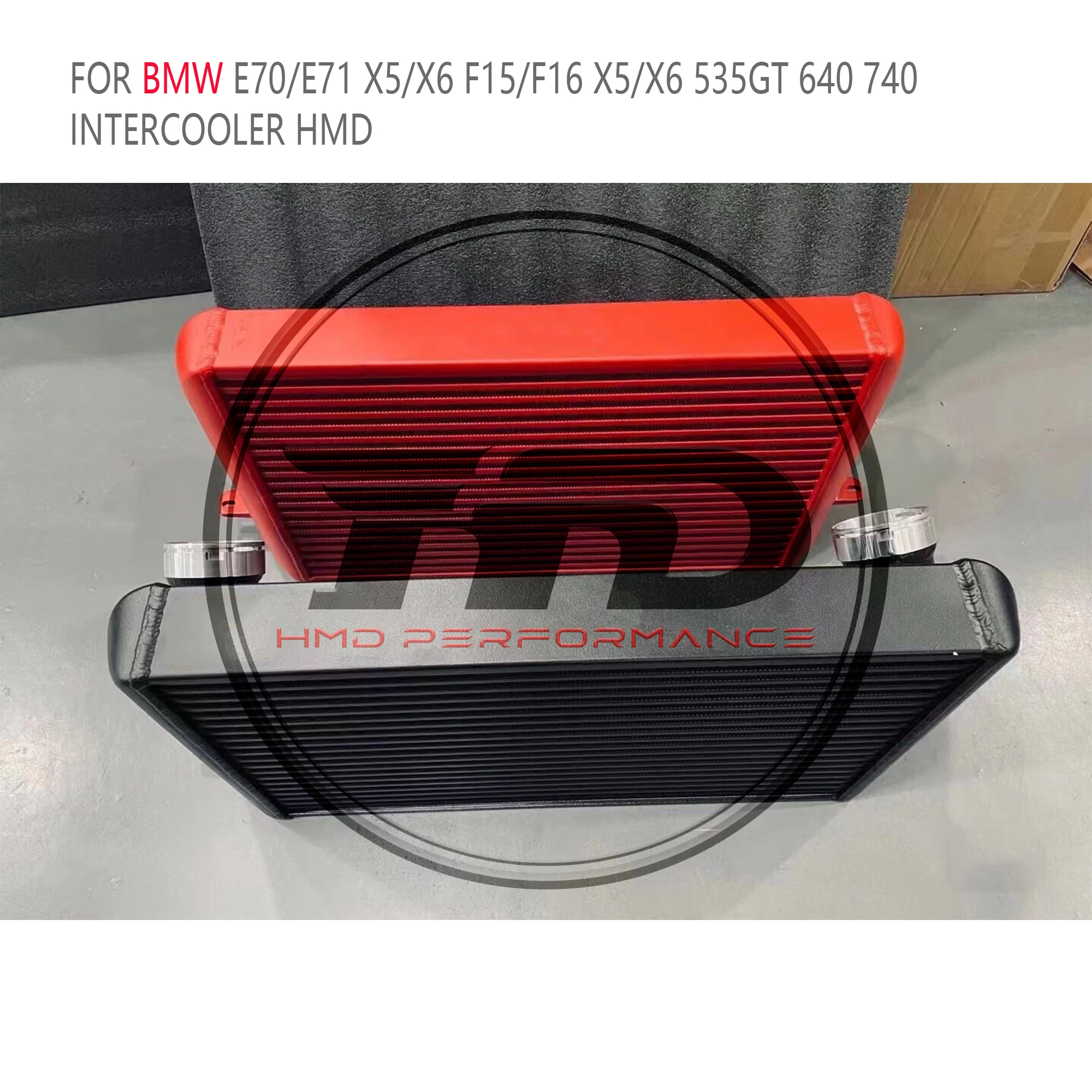 HMD Hot Sale For BMW E70 E71 X5 X6 F15 F16 535GT 640i 740i N55 Enlarged Intercooler Radiator - Image 4