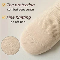 3 paires de chaussettes de Pilates antidérapantes pour femmes, chaussettes de yoga athlétiques pour barre, ballet, entraînement pieds nus 6