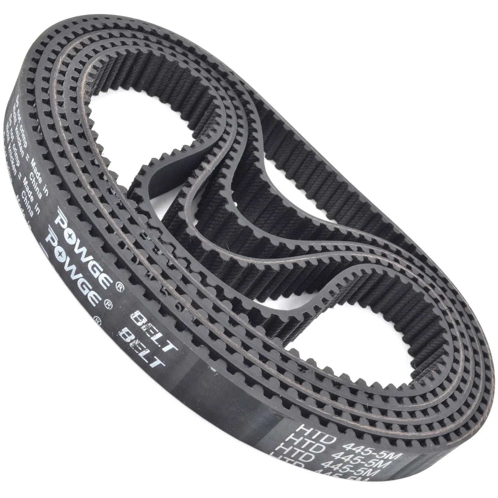 POWGE HTD 5M Timing belt Lp=430 435 440 445 450 455 460 465 470 475 480 485 490 495 500 505 510 515 Width 9-30mm HTD5M Rubber