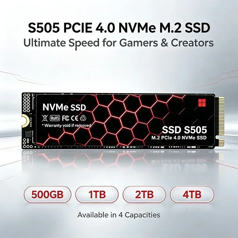 Max Pro Ultra Daily Data Backup New S505 500GB 1TB 2TB 4TB M.2 NVMe PCIe 4.0 SSD Internal Solid State Disk Laptop Desktop PC