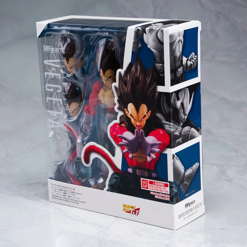 Dragon Ball Z Son Goku Vegetto SSJ Battle Damage Legendary Super Saiyan 4 Action Figure Model Toys Joint Movable Doll