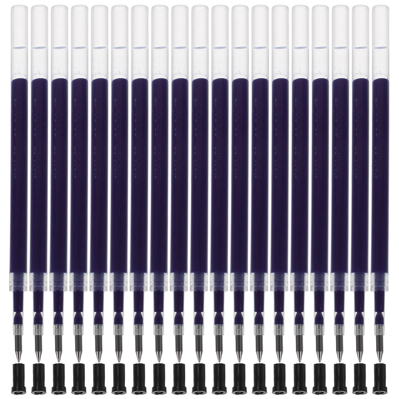 

20Pcs Neutral Pen Refills Press Type Ball Point Gel Pen Refill Smooth Writing Plastic Office Replacement Refill Replacements