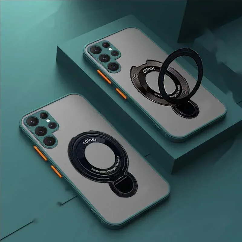 Staffa di Supporto Per Magsafe Cassa Del Telefono Magnetico Per Samsung Galaxy S24 S23 S22 S21 s25 Ultra S10 Plus S20 FE A16 A06 copertura funda