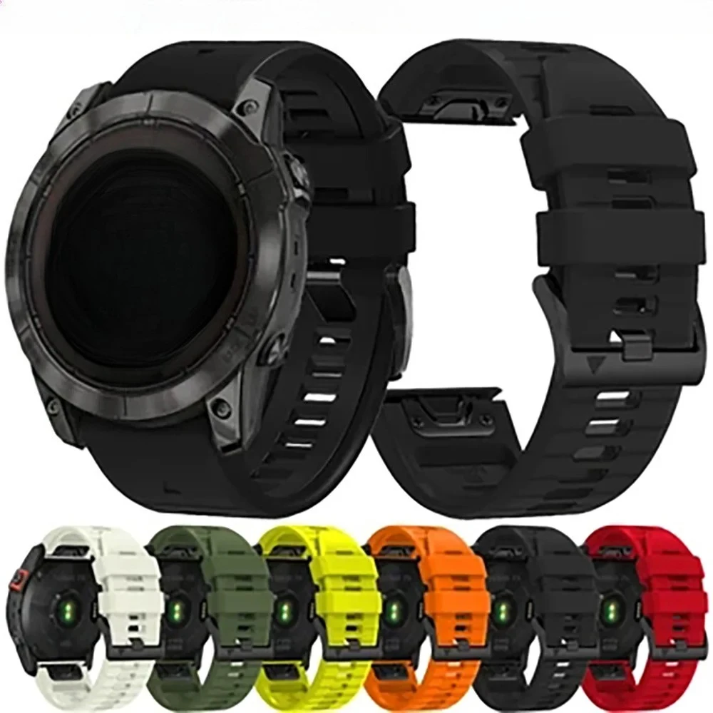 Watch Strap For Garmin Fenix 8 47MM 51mm Mk2i Mk2 Mk1 Fenix 6X 6 Pro 7X 7 Pro 5X 5 Plus Quickfit 22 26mm Silicone Bands Bracelet