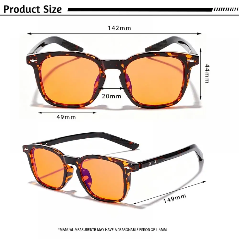 CATERSIDE Herren-Gaming-Brille mit 99% Anti-Blaulicht TR-90 Quadratischem Rahmen AR Antireflexbeschichtung Gaming-Brille Augenschutz – Detail 2