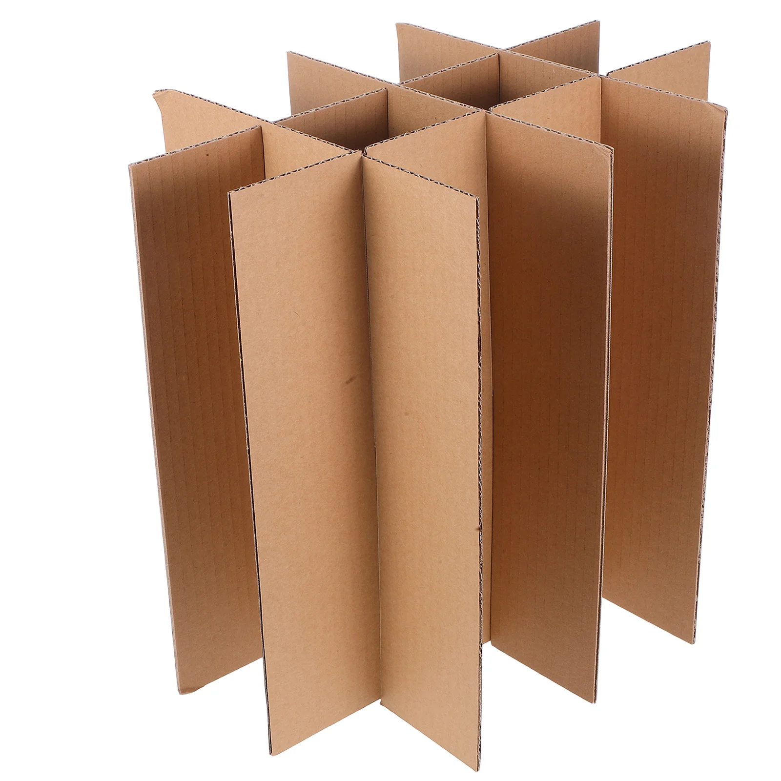 กล่องแบ่งช่องสำหรับจัดเก็บไวน์ 5 ชิ้น ลายตาราง ช่วยยึดแก้วให้แน่นหนา ชุดอุปกรณ์สำหรับบรรจุภัณฑ์แก้ว กล่องแบ่งช่องสำหรับจัดเก็บแก้ว แผ่นกระดาษแบ่งช่องสำหรับไวน์