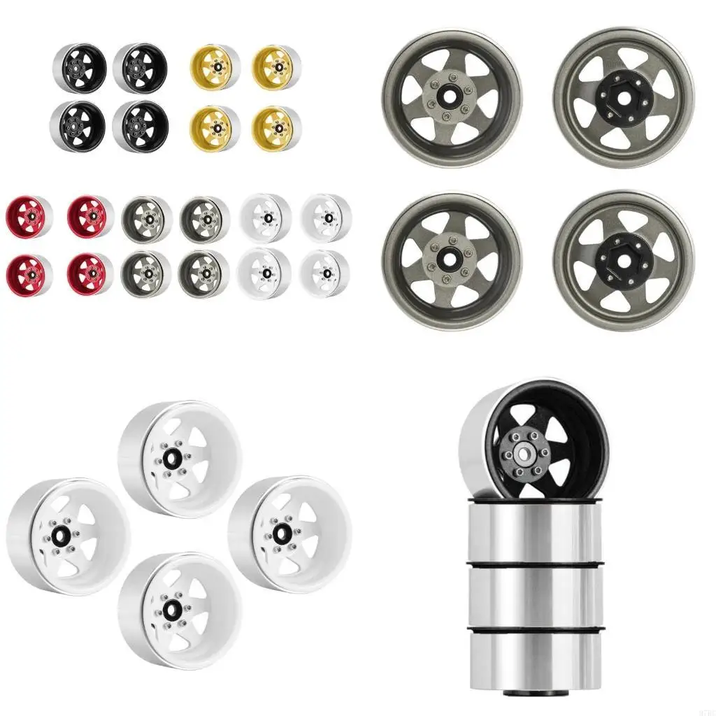 

97BC Model Car Metal Wheel Supplies for 1/10 Remote Control Crawler Car Wheel Rims