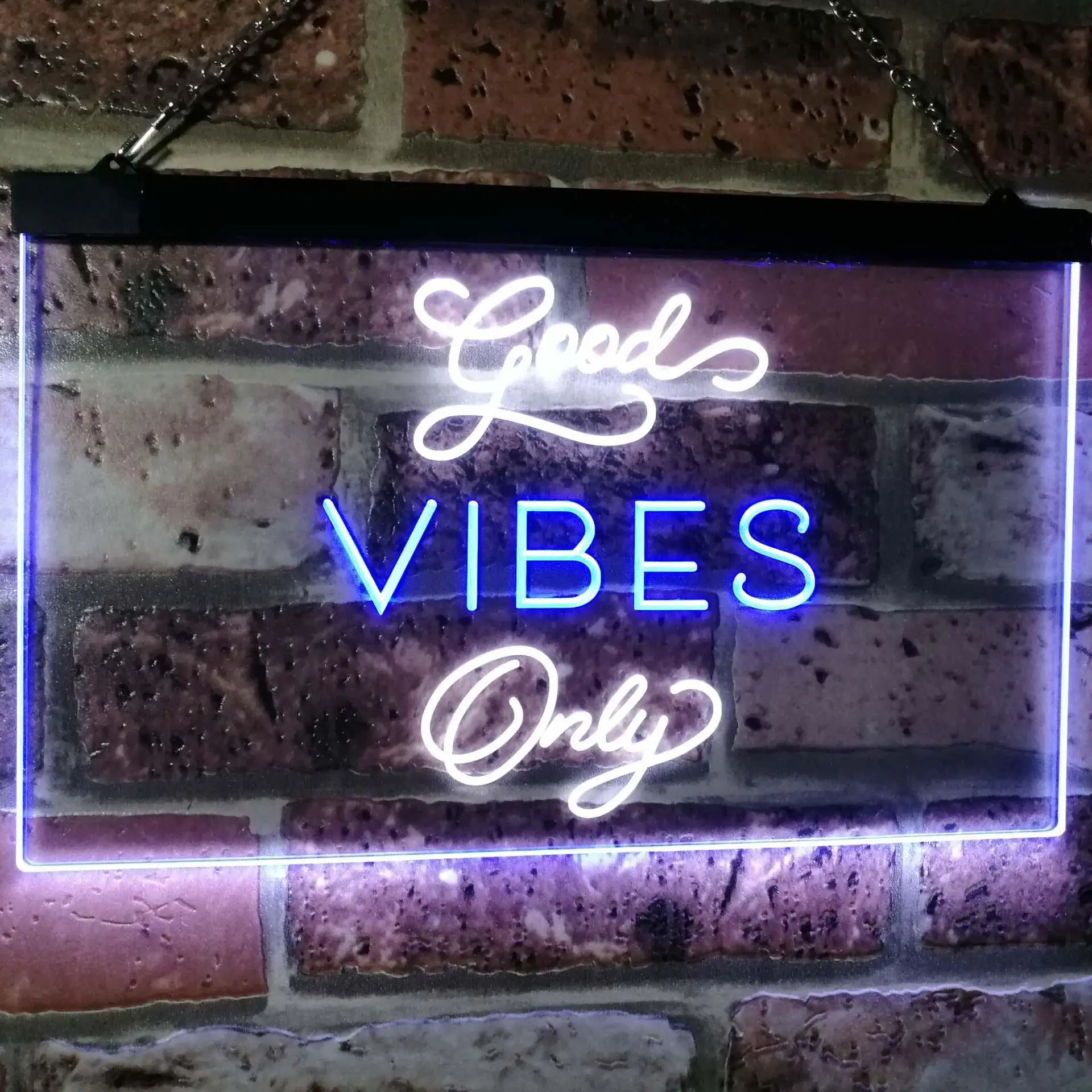 Good Vibes Only Dual Color Led Neon Sign st6-i3076