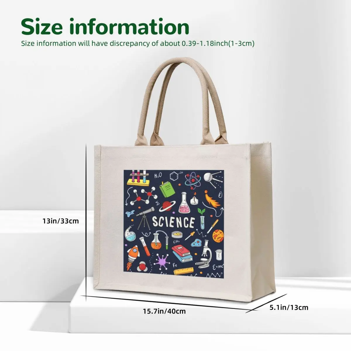Amazing Science Tote Bag canvas tote bag cloth bag woman cute pouch custom tote