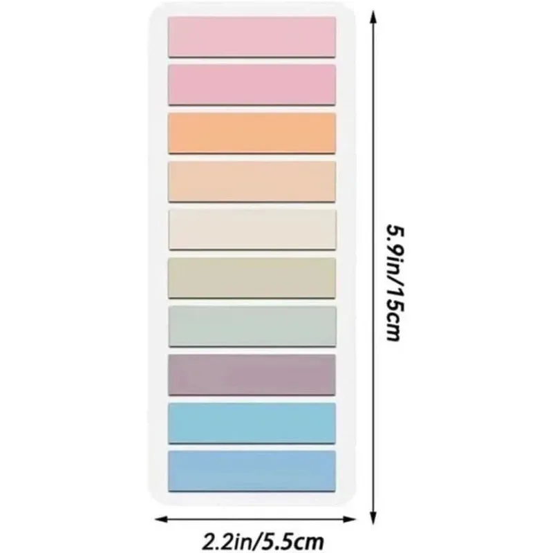 RWDD4 # - ملصقات صفحة الملاحظات اللاصقة المكونة من 0 ورقات من PhotoGeneric، علامات تبويب مؤشر الفلورسنت الشفافة لعصا مخطط علامة الصفحة #3