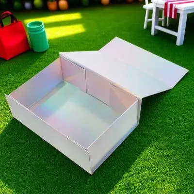 Caja de regalo con tapa magnética, caja de cartón pequeña rectangular para joyería, almacenamiento de dulces y Chocolate, cumpleaños, boda y Navidad