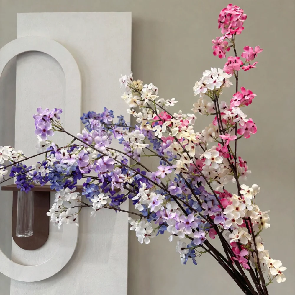 Home Decor Event - 人工シルクフラワー 梨の花 桜の枝 結婚式 屋外イベント デスクトップフラワーアクセント