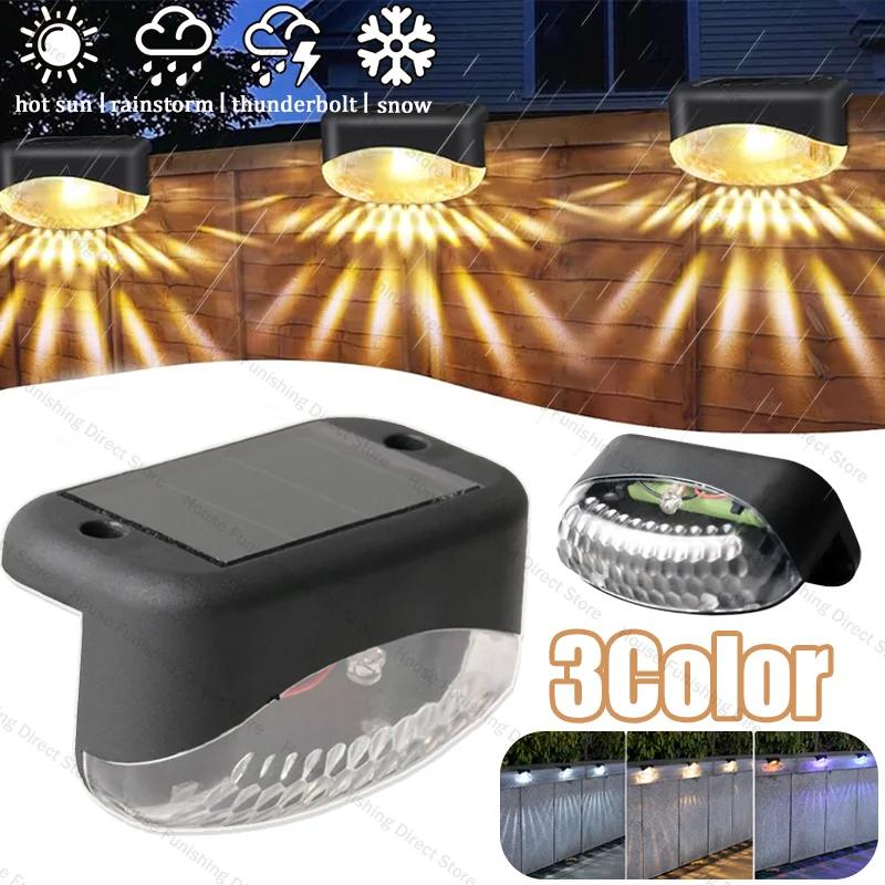 

1-10PCS Solar Light OutdoorsSolar Pathway Lights Outdoor Waterproof 3 Color LED Garden Lighting for Stairs & Landscape Decor