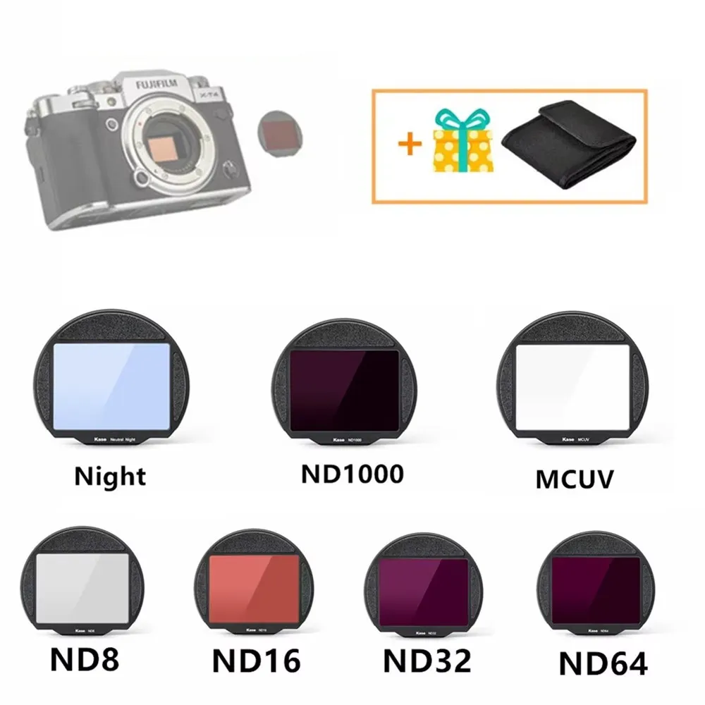 

MC UV ND8 ND16 ND32 ND64 ND1000 Natural Night Clip-in Filter CMOS Protector for Fujifilm GFX 50R GFX50S GSX100S GFX100II