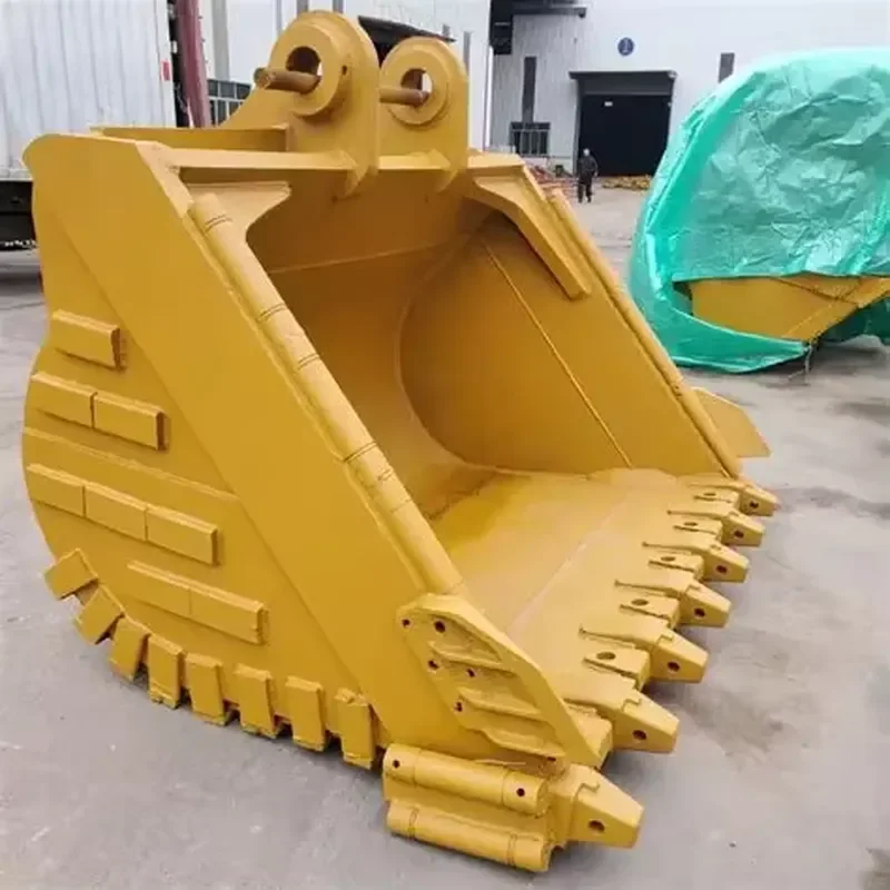 2026for HGY Excavator Bucket 4.5-5.5 CBM for 70-80 Ton Heavy Bolt-On Cutting Edge Side Cutters 2400mm Max Jaw High Capacity